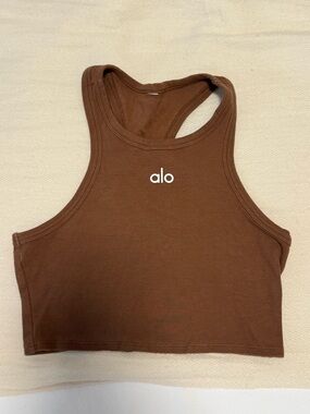 Alo Aspire Tank Espresso Brown Size S